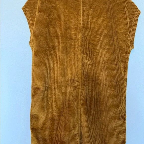 NWT Madewell Oversized Corduroy Button-Accent Mini Dress - Picture 10 of 13